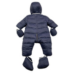 TARTINE ET CHOCOLAT eskimo tinta unita con cappuccio Blu per Neonato TX46021 BLU TARTINE ET CHOCOLAT