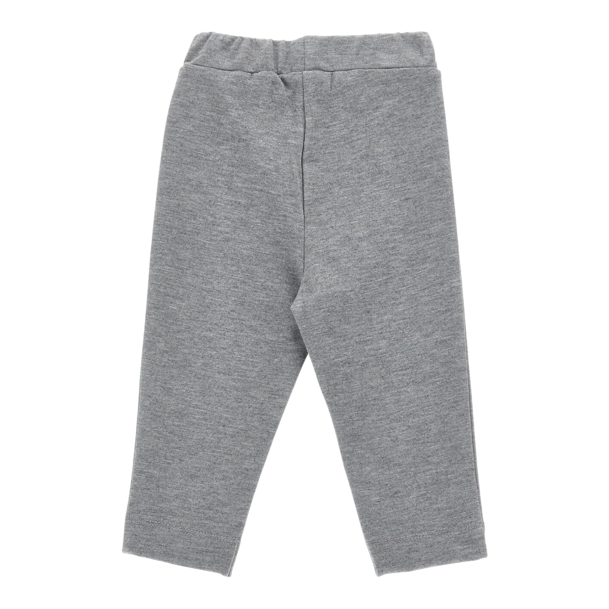 MONNALISA leggins tinta unita con profili in contrasto Grigio per Neonata 37D405 GRIGIO MONNALISA