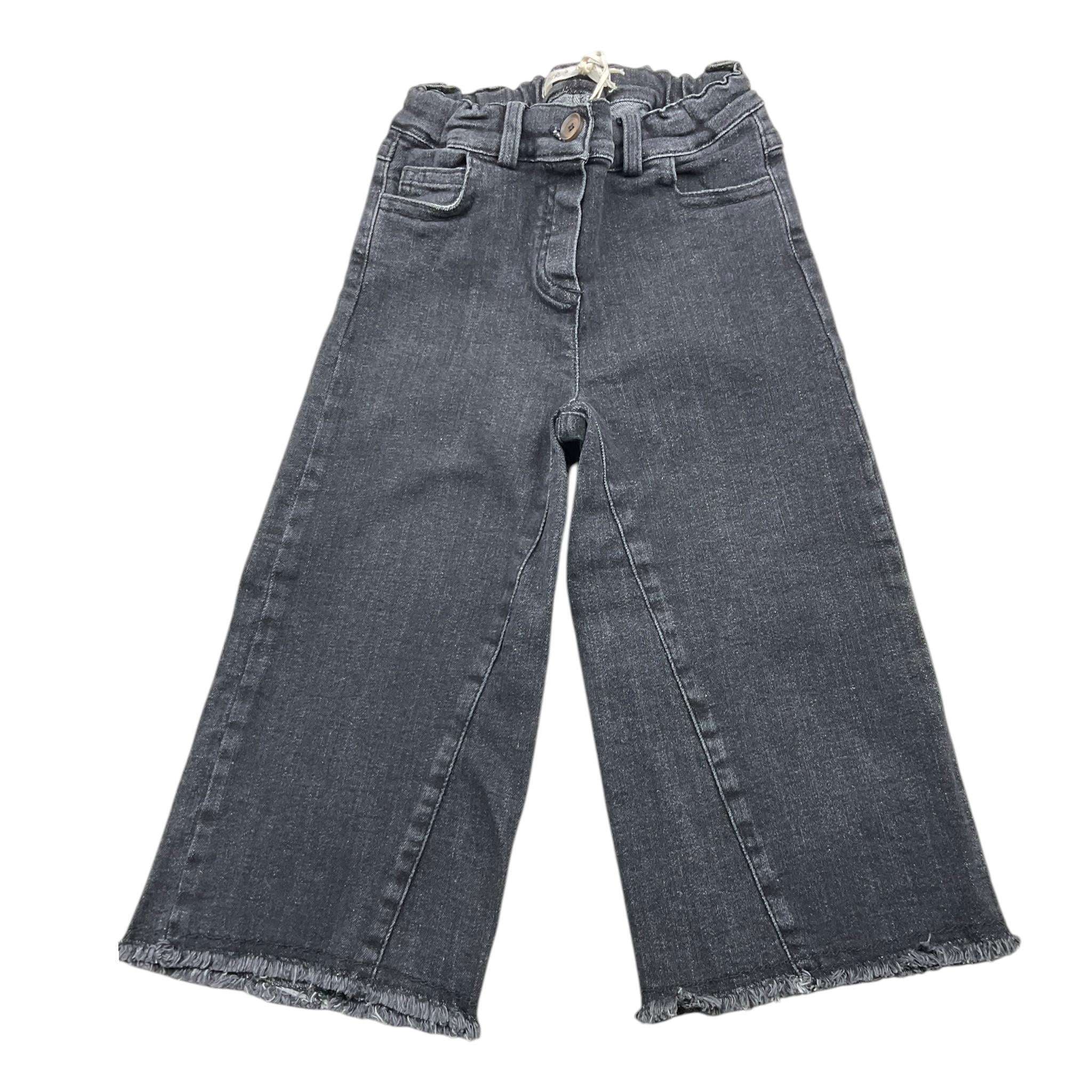 ZHOE & TOBIAH jeans tinta unita modello a palazzo con girovita regolabile Nero per Neonata DDL1N NERO ZHOE & TOBIAH