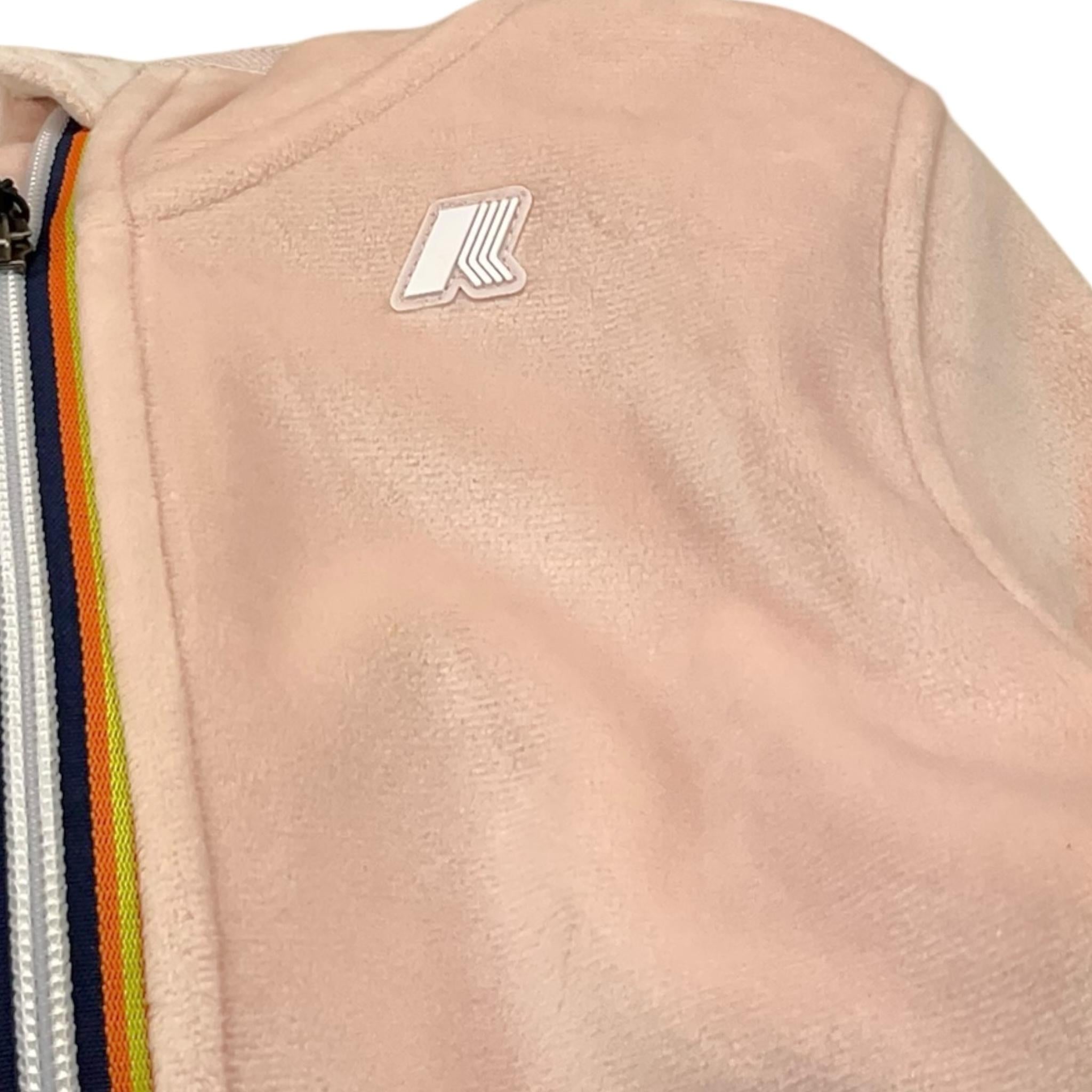 K-WAY felpa tinta unita cn zip e cappuccio Rosa per Bambina K51467W ROSA K-WAY