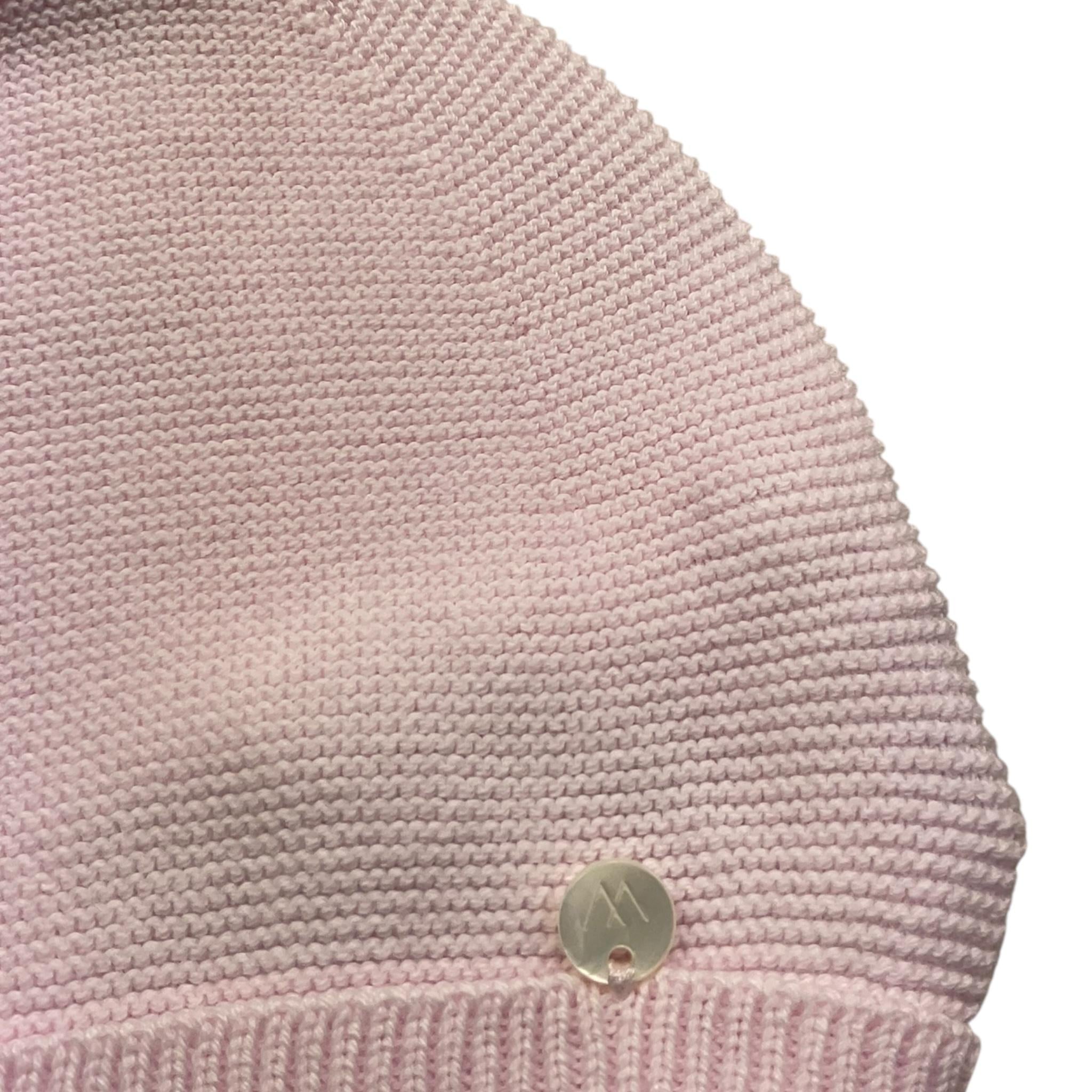 WEDOBLE cappello tinta unita con logo Rosa per Neonata V2103307A ROSA WEDOBLE