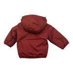 K-WAY giubbino tinta unita con zip e cappuccio Bordeaux per Neonato K7142RW BORDEAUX K-WAY