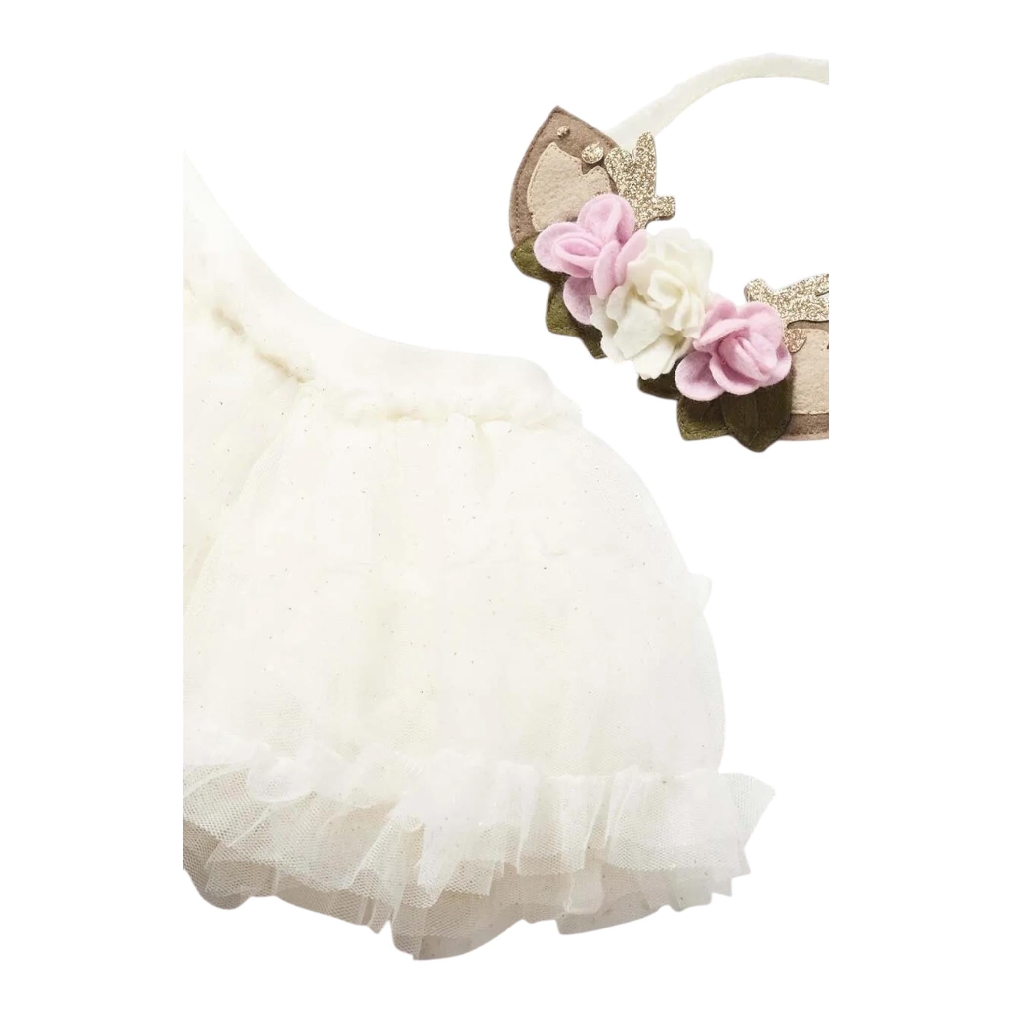 MAYORAL set gonna-frontino con tulle Panna per Neonata 2803 PANNA MAYORAL