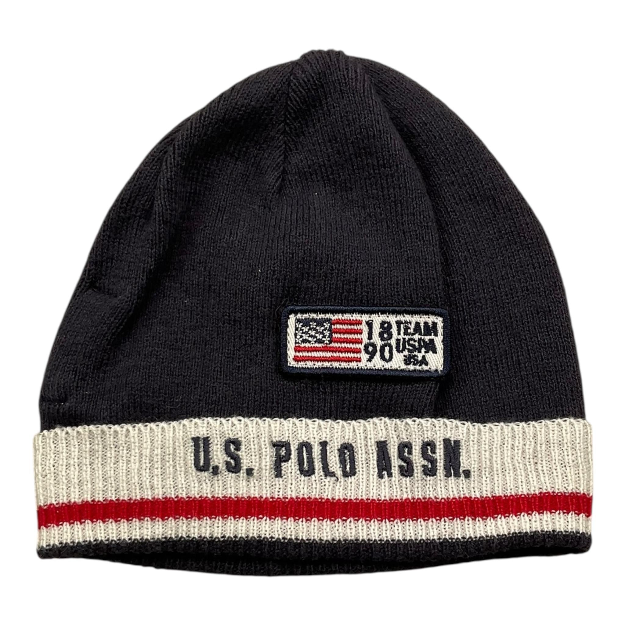 U.S. POLO ASSN cappello tinta unita con logo Blu per Neonato 27697 BLU U.S. POLO ASSN