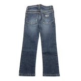 DOLCE & GABBANA jeans tinta unita con girovita regolabile Blu per Bambino L42F05 BLU DOLCE & GABBANA