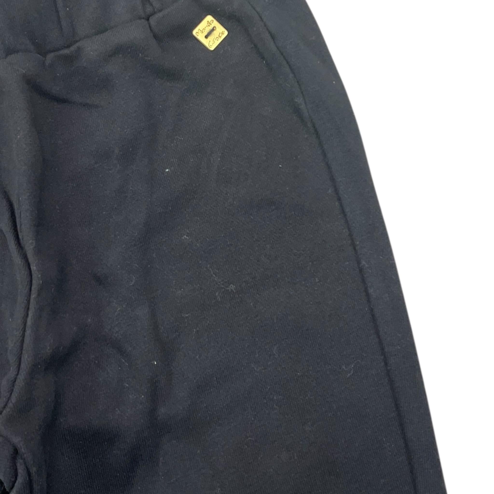 MANILA GRACE pantalone tinta unita modello a palazzo Nero per Bambina MFBF24P233 NERO MANILA GRACE
