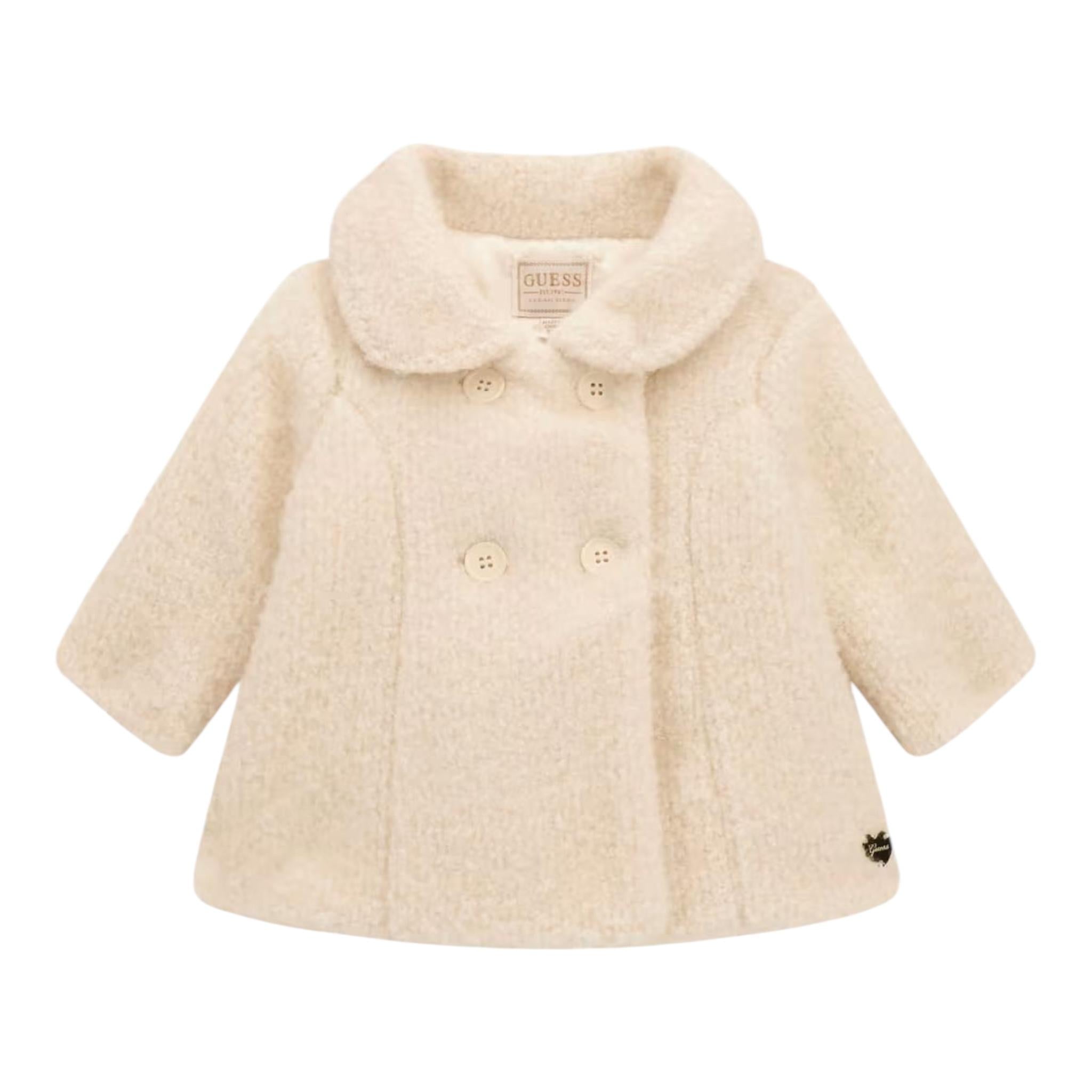 GUESS cappotto modello teddy tinta unita Panna per Neonata A4BL02WGIT0 PANNA GUESS