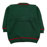 LA STUPENDERIA maglia girocollo tinta unita con ricami Verde per Neonato WCPL61N VERDE LA STUPENDERIA