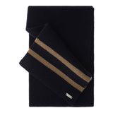 HERNO sciarpa tinta unita con righe in contrasto Blu per Bambino SCP00010X BLU HERNO