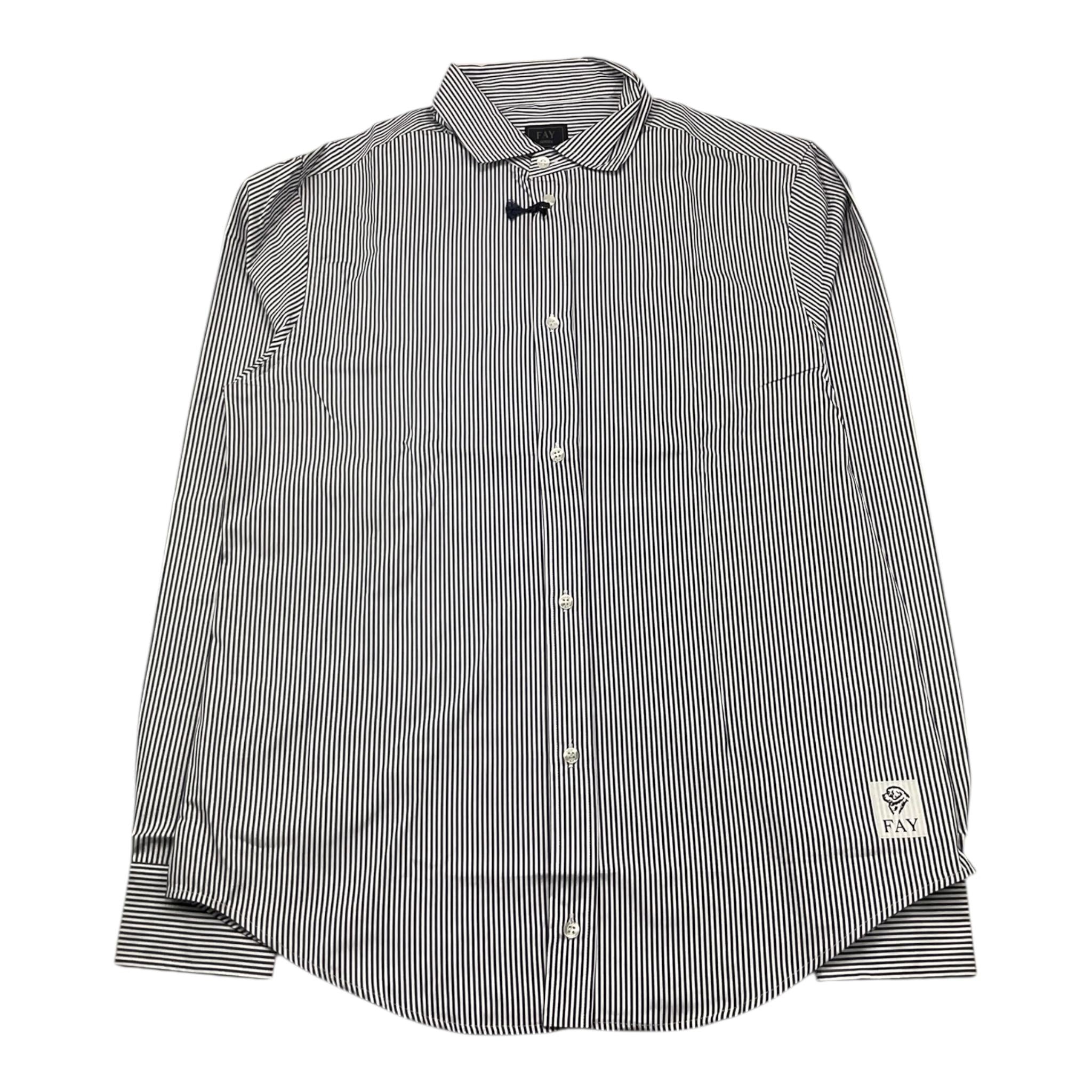 FAY camicia manica lunga fantasia a righe Bianco/blu per Bambino 5Q5050 BIANCO/BLU FAY