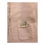 TARTINE ET CHOCOLAT cardigan tinta unita con ricami Rosa per Neonata TZ18111 ROSA TARTINE ET CHOCOLAT
