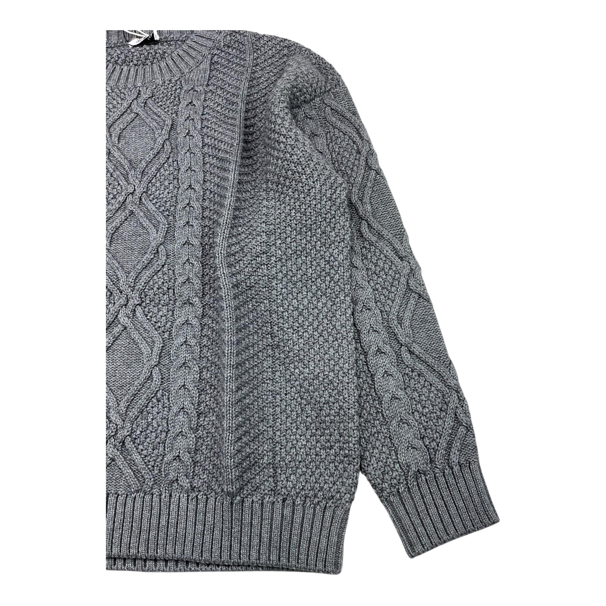 IL GUFO maglia tinta unita con ricami Grigio per Bambino A24MA470EM436 GRIGIO IL GUFO
