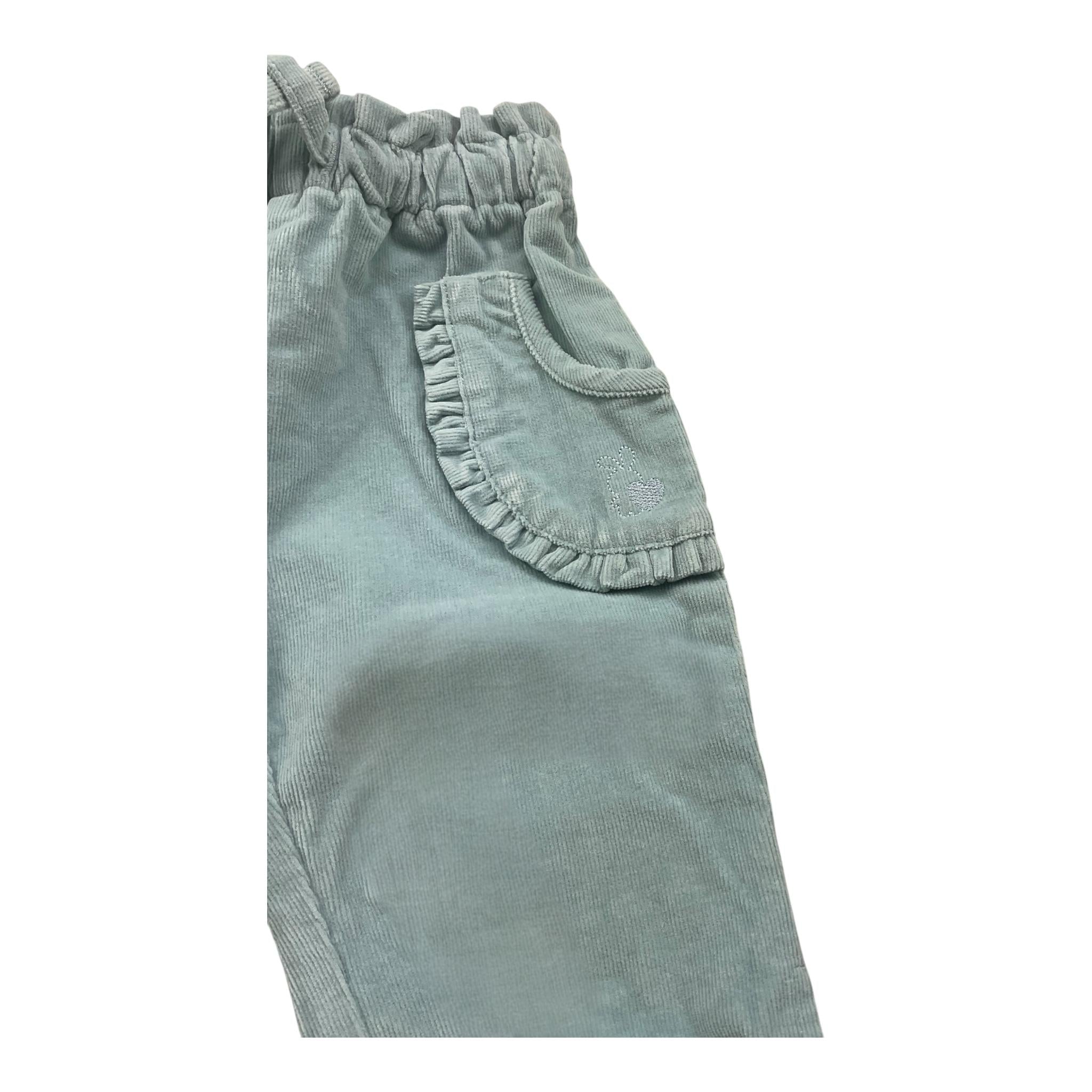 I DO pantalone tinta unita con elastico in vita Azzurro per Neonata 4A287 AZZURRO I DO