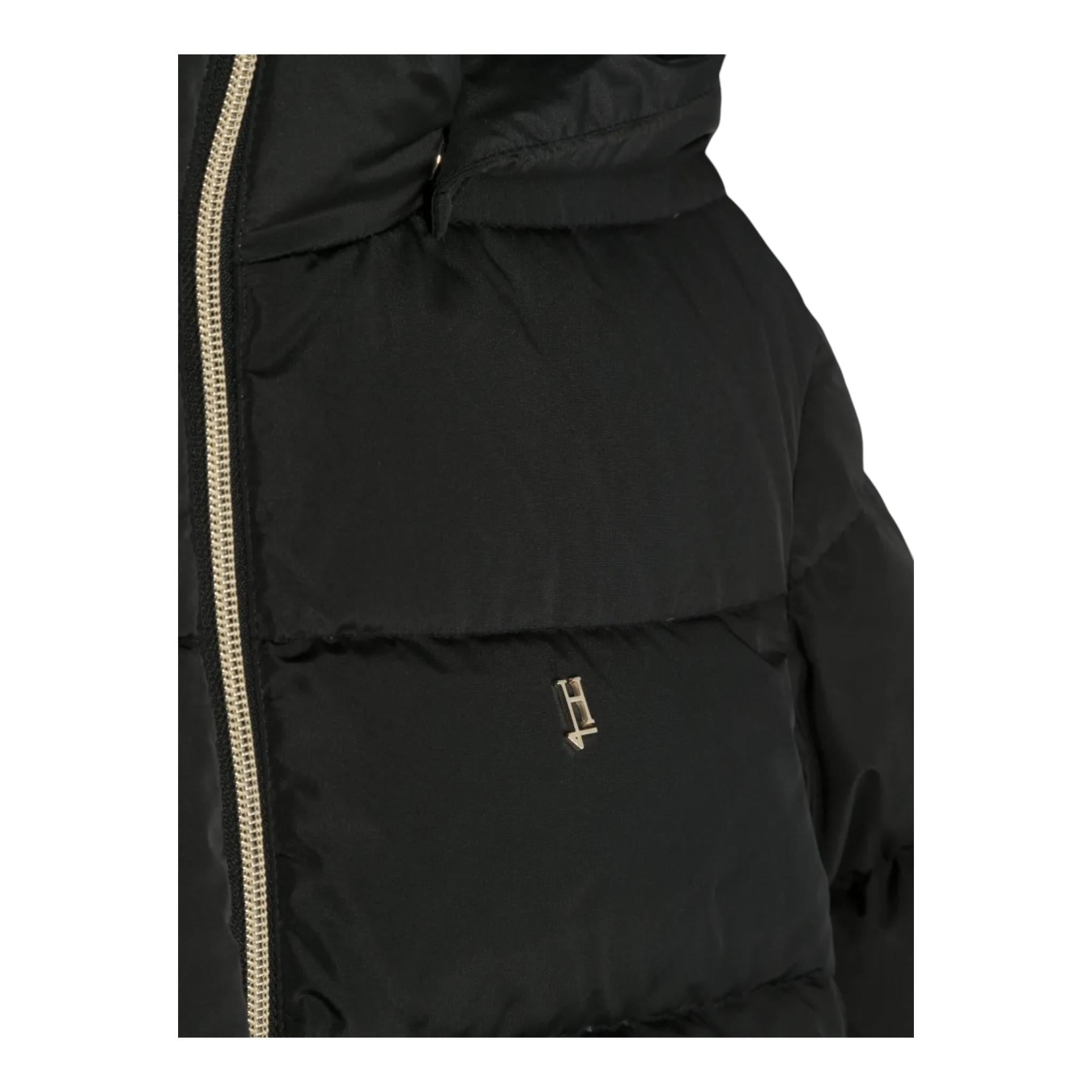 HERNO giubbino tinta unita con zip Nero per Bambina PI000159G20045 NERO HERNO