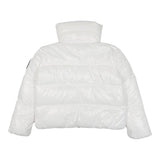 SAVE THE DUCK giubbino tinta unita con colletto Bianco per Bambino J31839G BIANCO SAVE THE DUCK