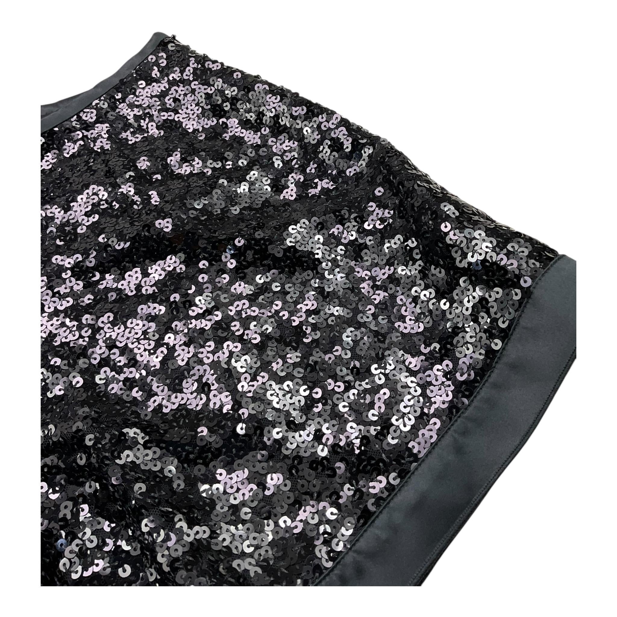 DONDUP short con paillettes tinta unita Nero per Bambina DFBE022 NERO DONDUP