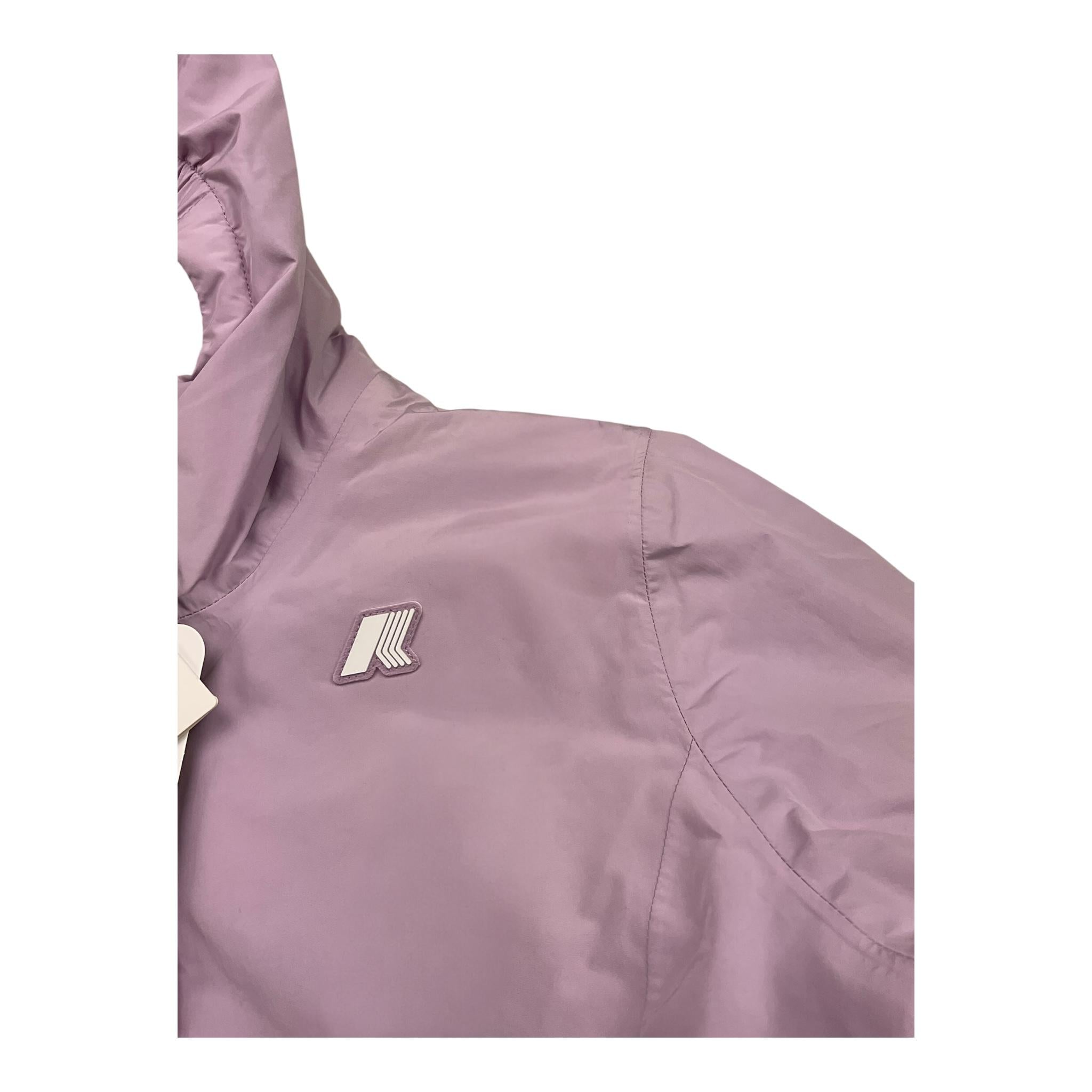 K-WAY giubbino tinta unita con cappuccio Lilla per Bambina K4137WWXX LILLA K-WAY