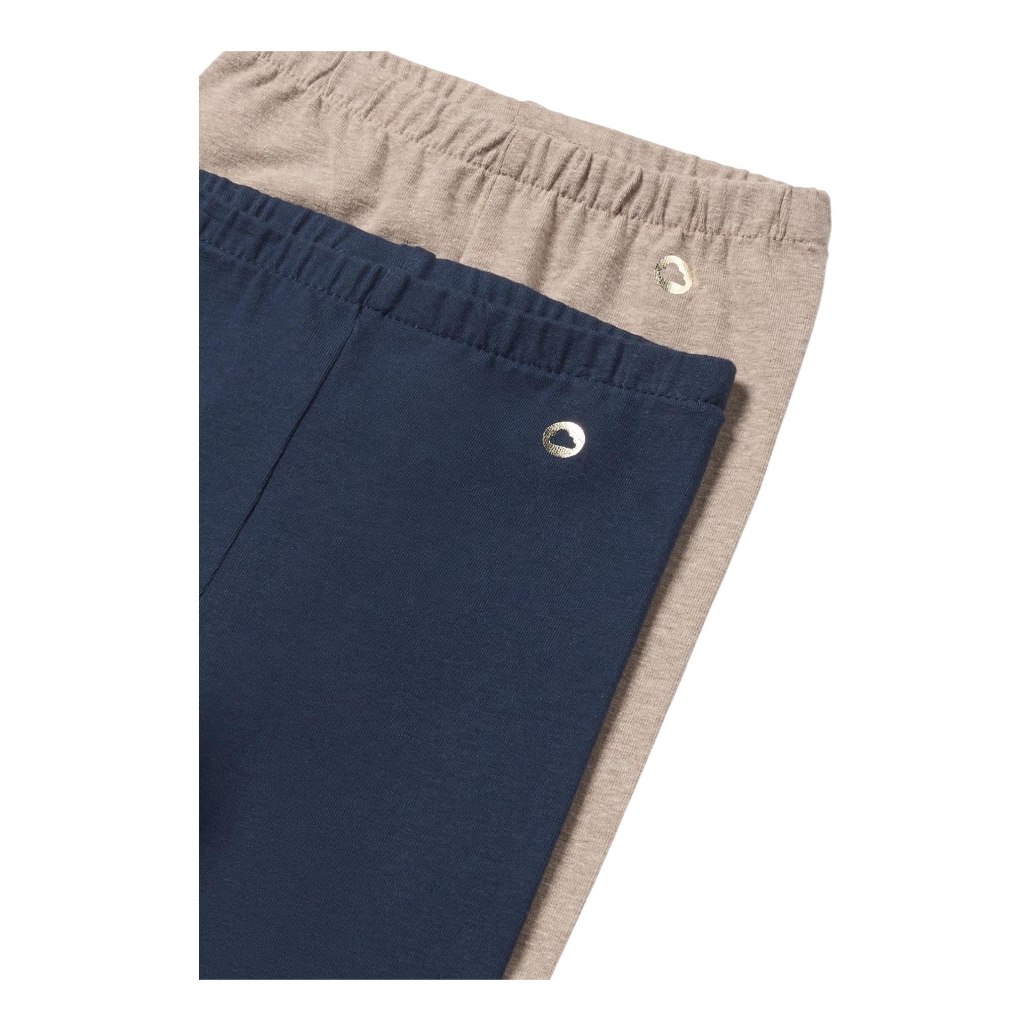 MAYORAL set 2 leggins bicolore Blu/beige per Bambina 70255J BLU/BEIGE MAYORAL