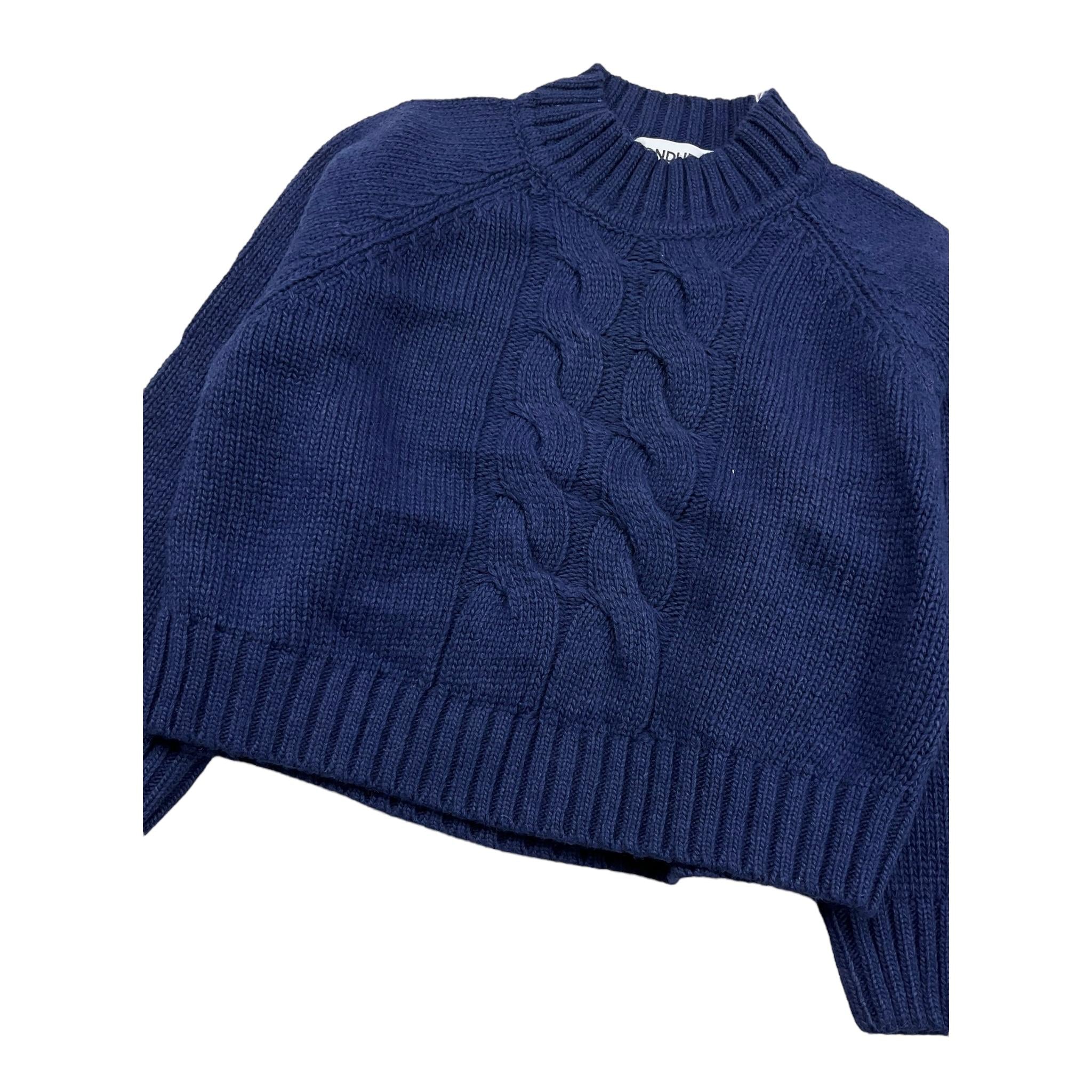DONDUP maglia tinta unita mezzo collo Blu per Neonata DMMA001N BLU DONDUP