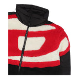 DIESEL giubbino tinta unita con zip e stampa Nero per Bambino J01954 NERO DIESEL