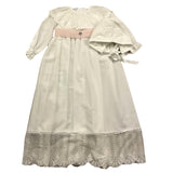 GRANLEI abito manica lunga tinta unita con cappello Bianco per Neonata 224105 BIANCO GRANLEI