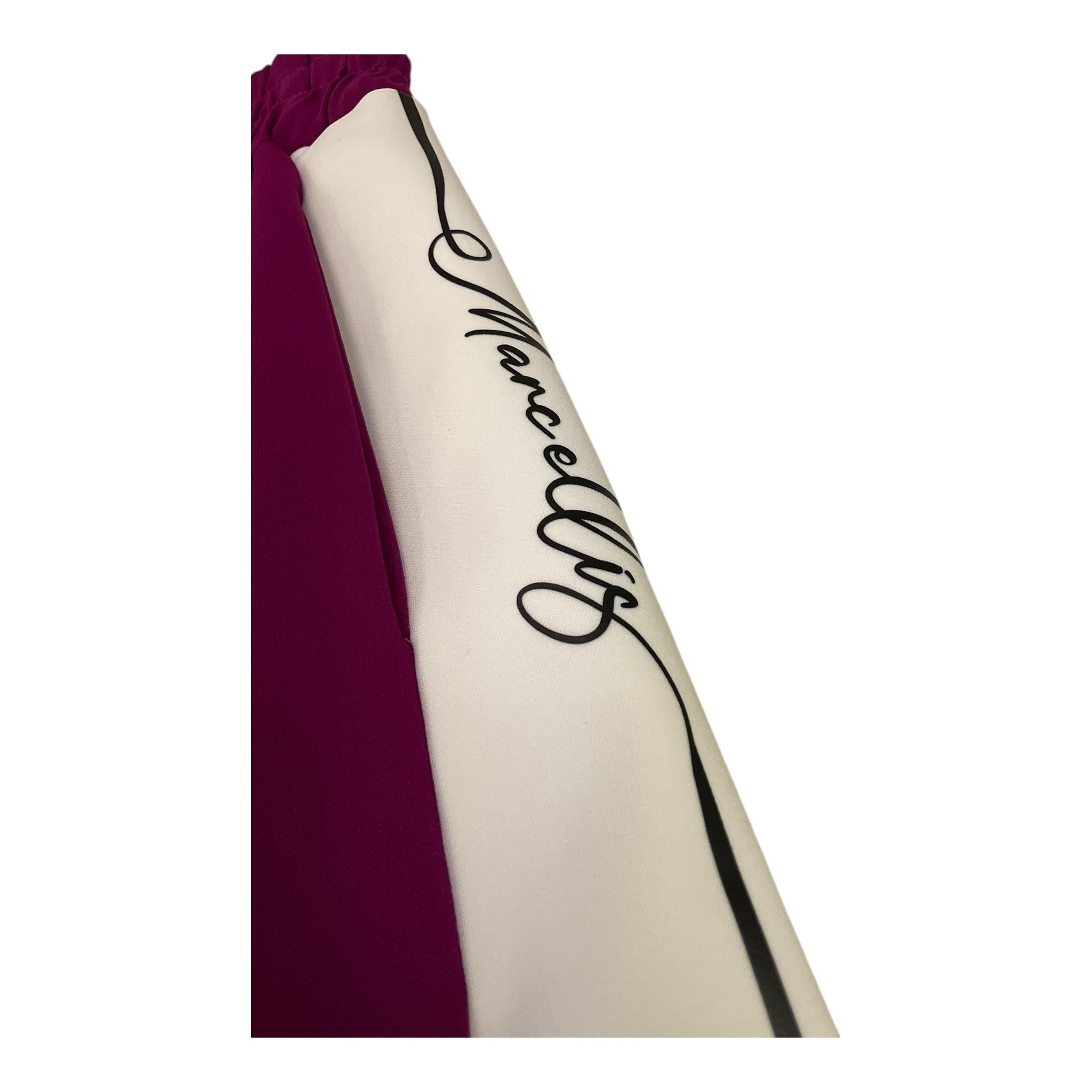 MARC ELLIS pantalone tinta unita con profili in contrasto Magenta per Bambina JMJPT00204 MAGENTA MARC ELLIS
