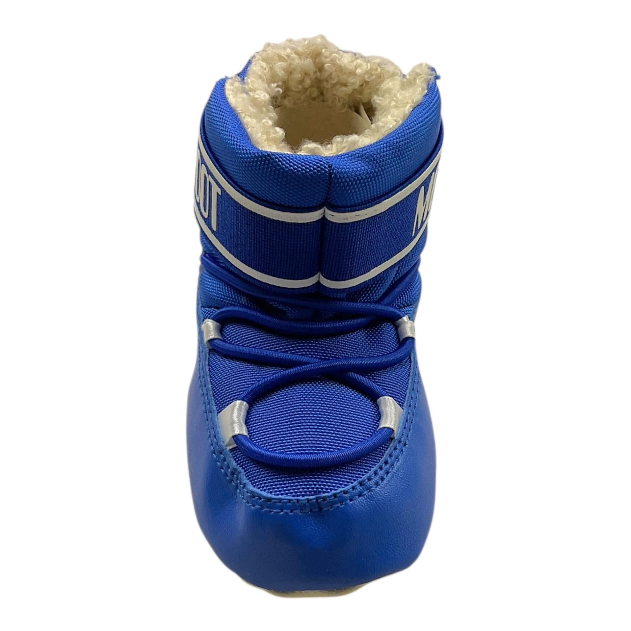 MOON BOOT stivali tinta unita con logo Cobalto per Neonato 80D3401020F002 COBALTO MOON BOOT