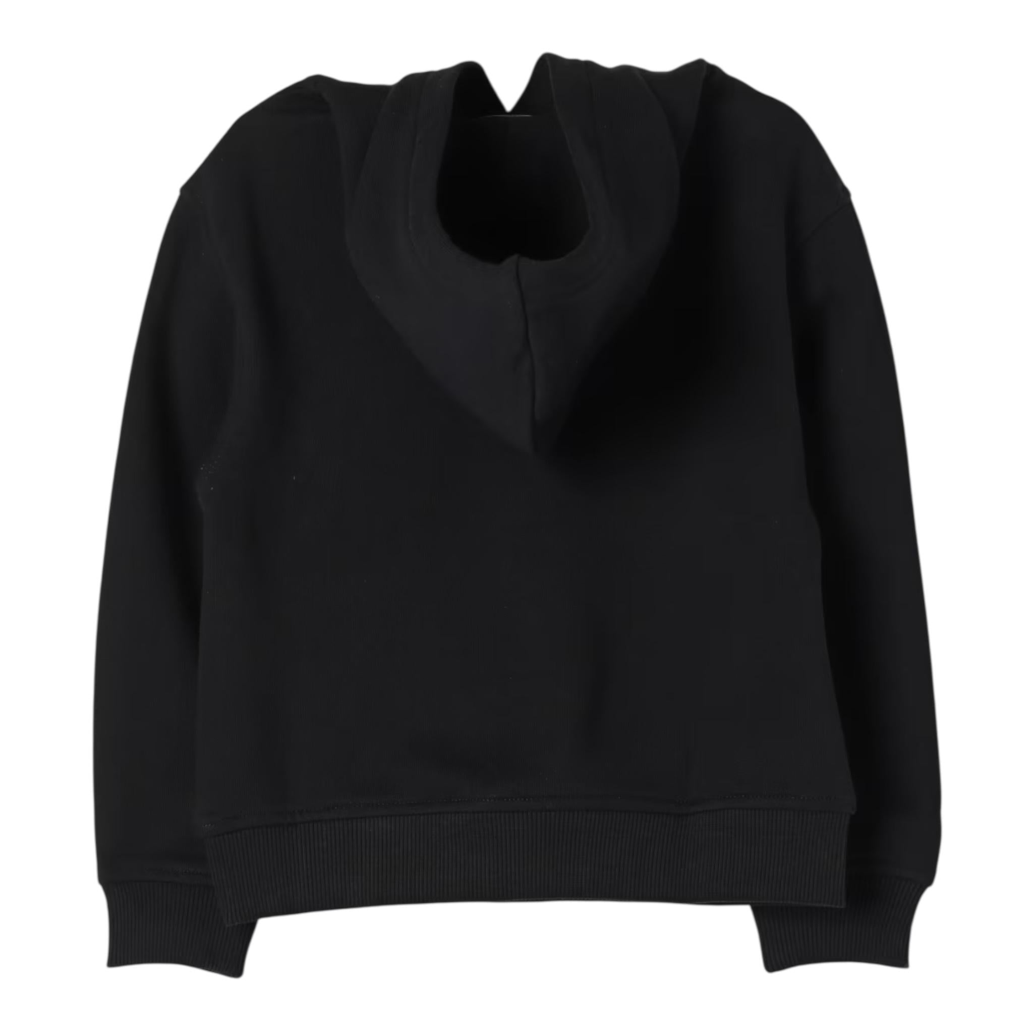 MOSCHINO felpa tinta unita con cappuccio Nero per Bambino HNF07KX NERO MOSCHINO