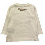 TRUSSARDI shirt girocollo tinta unita con stampa in contrasto Panna per Neonato TIA25085TS PANNA TRUSSARDI