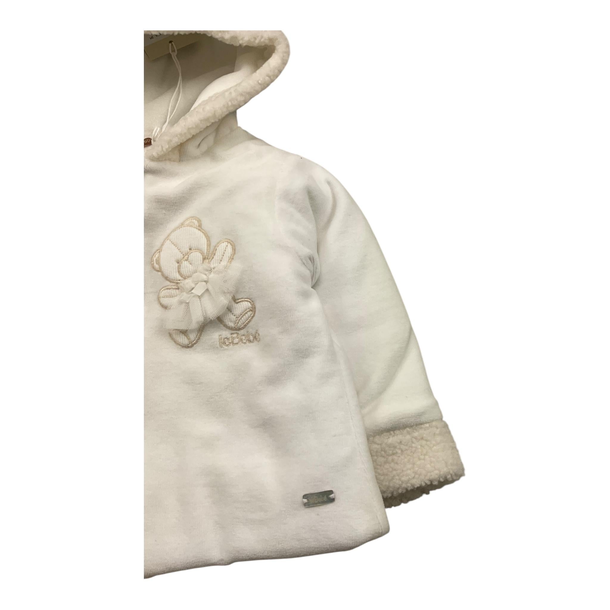 LE BEBE' cappotto tinta unita cn cappuccio Panna per Neonato LBG6161 PANNA LE BEBE'