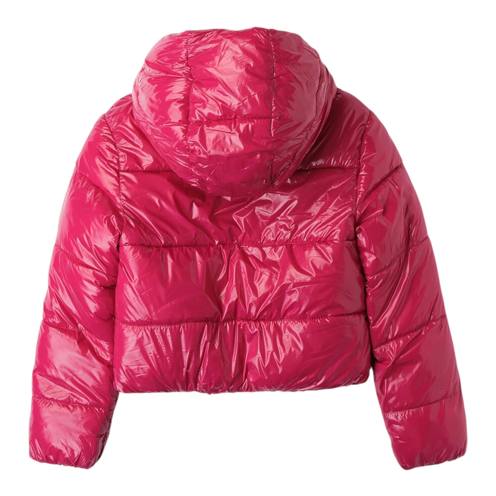 SARABANDA giubbino tinta unita con cappuccio reversibile Fuxia per Bambina 0A623 FUXIA SARABANDA