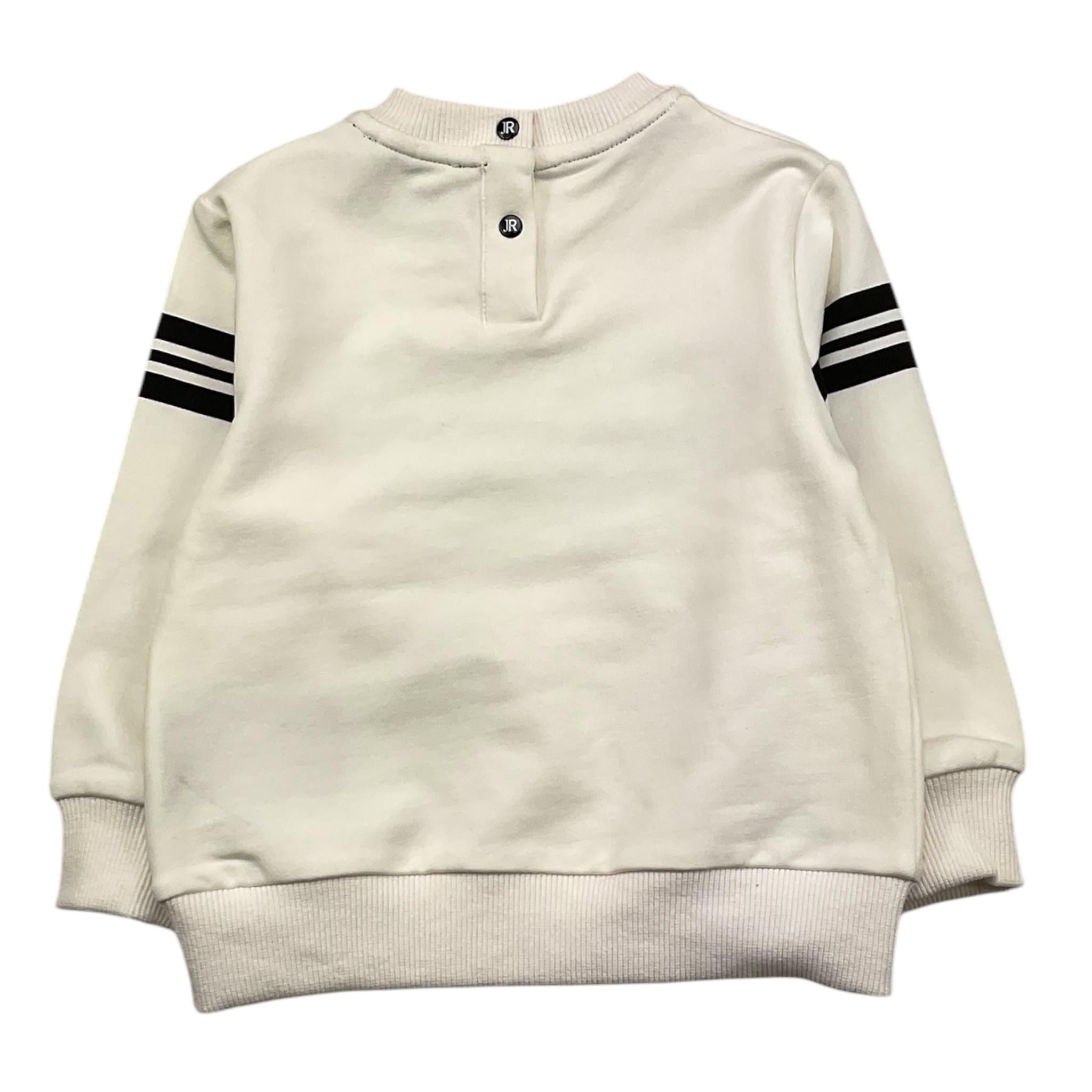 JOHN RICHMOND felpa con zip e cappuccio tinta unita con stampe Panna per Neonato RIA25052FE PANNA JOHN RICHMOND