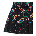 STELLA McCARTNEY gonna tinta unita con stampa fantasia Nero per Bambina TV7B91 NERO STELLA McCARTNEY