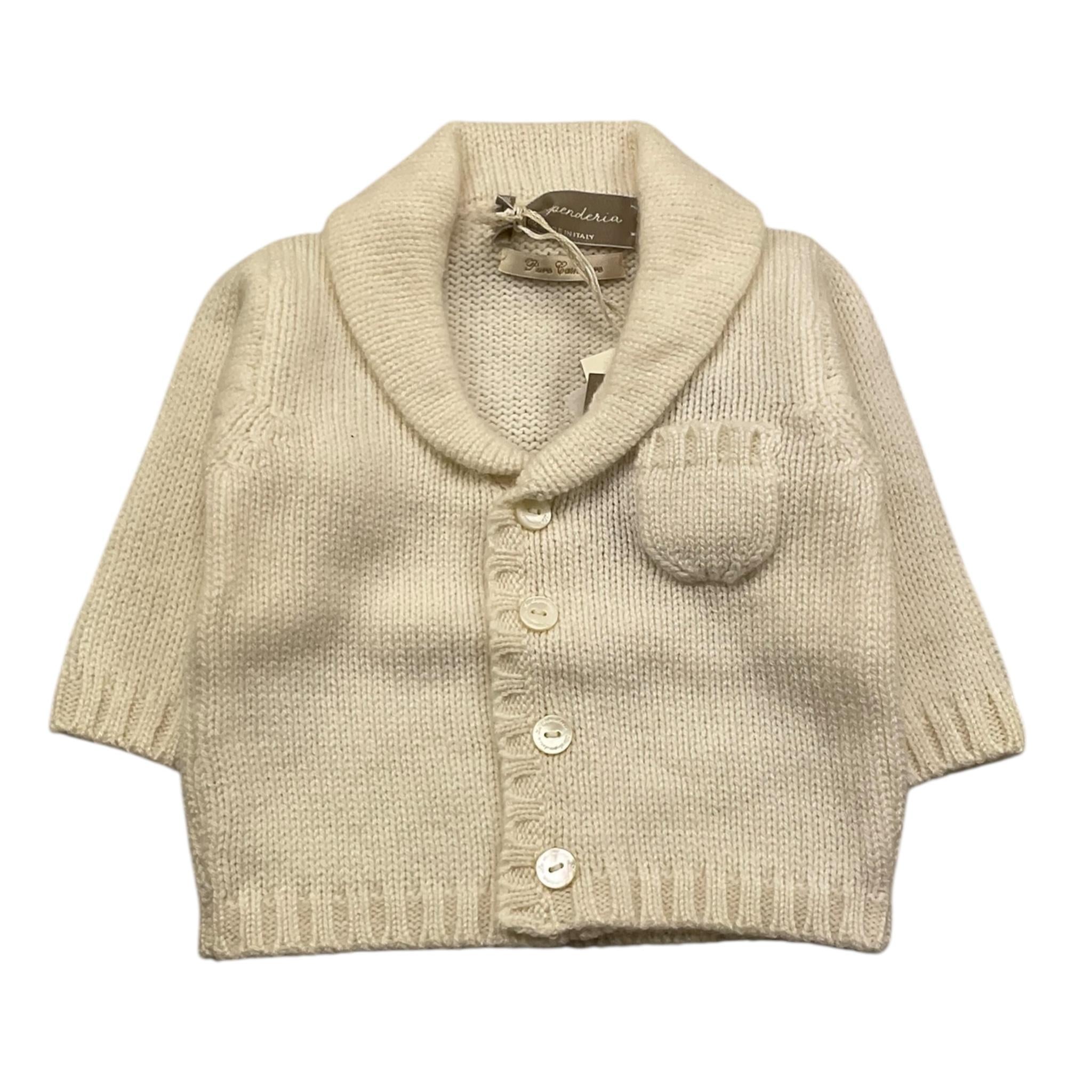 LA STUPENDERIA cardigan modello giacca Panna per Neonato ZCGH017 PANNA LA STUPENDERIA