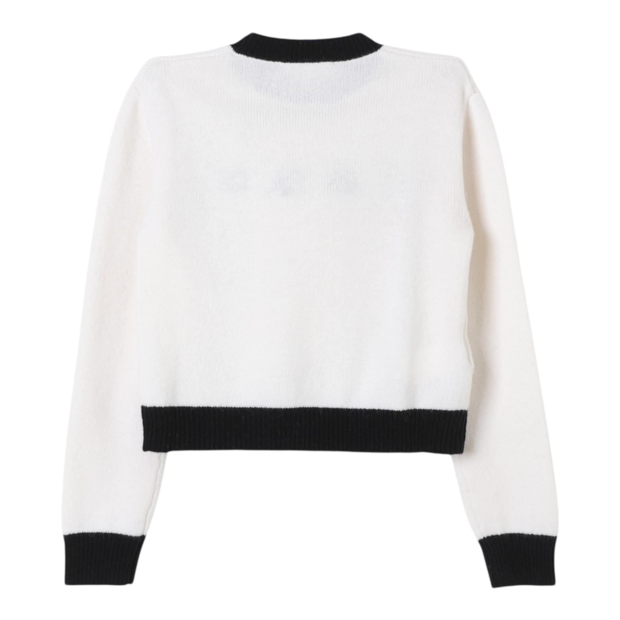 MARNI maglia tinta unita con stampa Bianco per Bambina M00993 BIANCO MARNI
