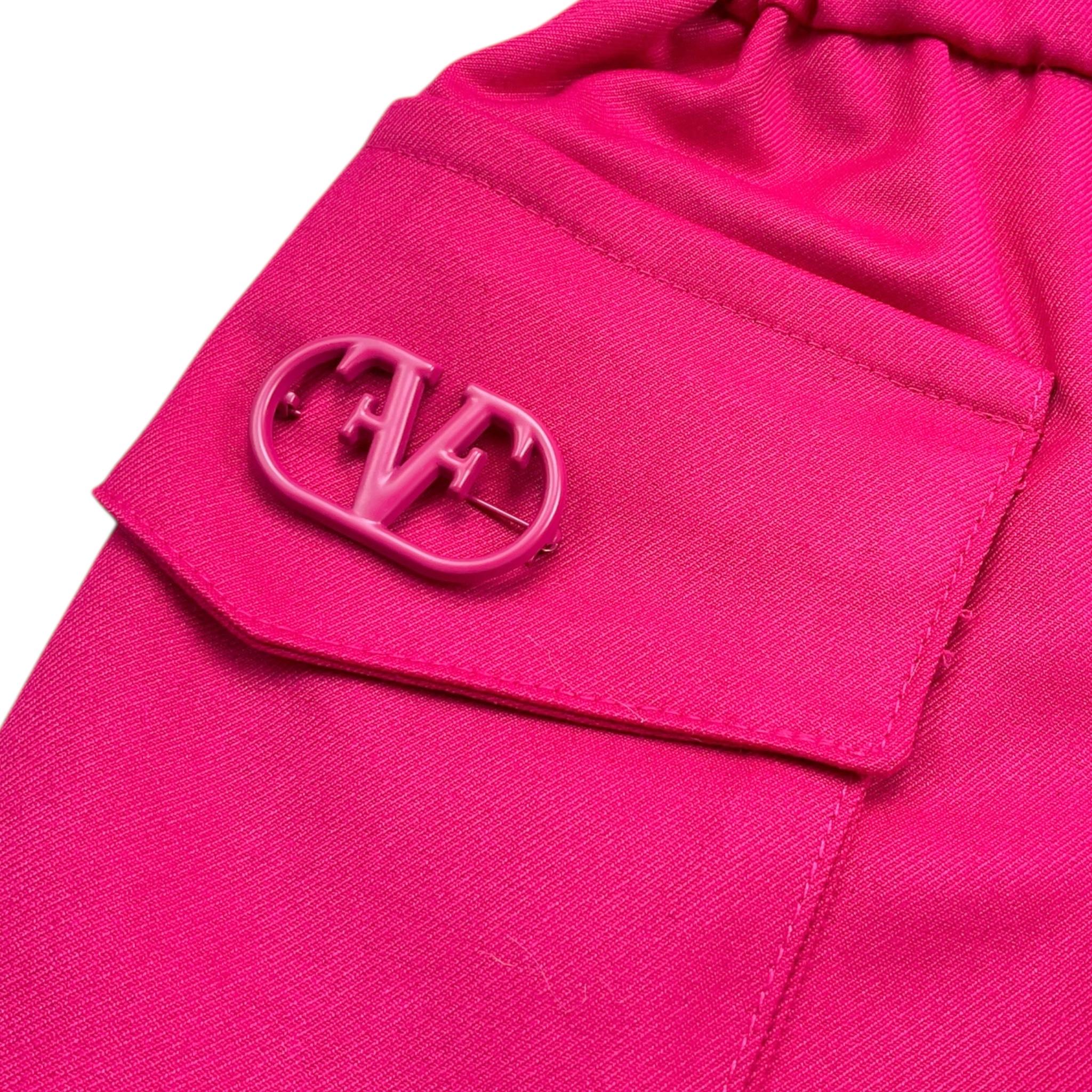 FUN & FUN gonna tinta unita con logo Fuxia per Neonata FBSK00170N FUXIA FUN & FUN
