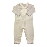 BABIDU completo 2pz shirt-salopettes tinta unita Panna per Neonato 42189 PANNA BABIDU