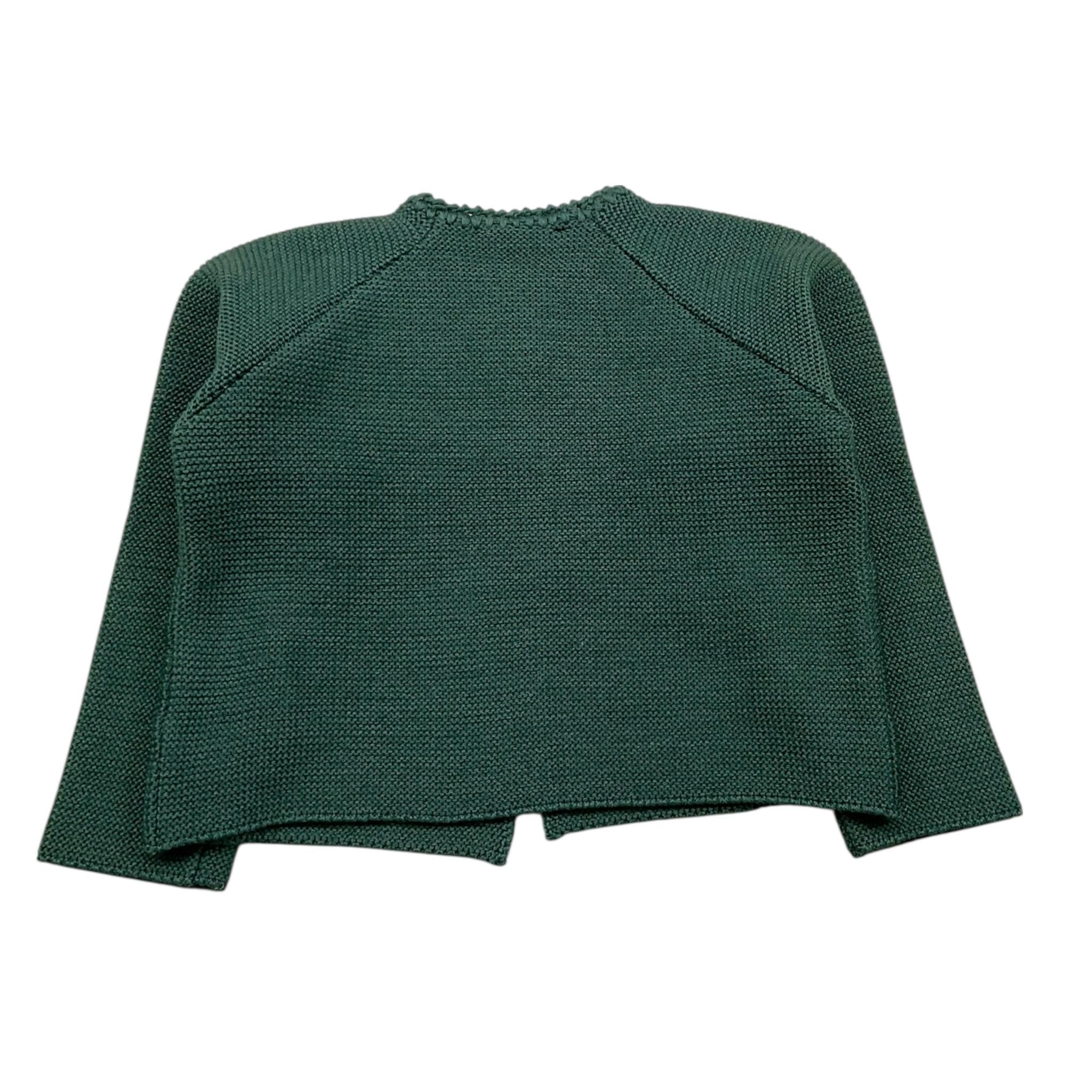 ILFAROBIMBI cardigan tinta unita con bottoni in contrasto Verde per Bambino IFB50204SX VERDE ILFAROBIMBI