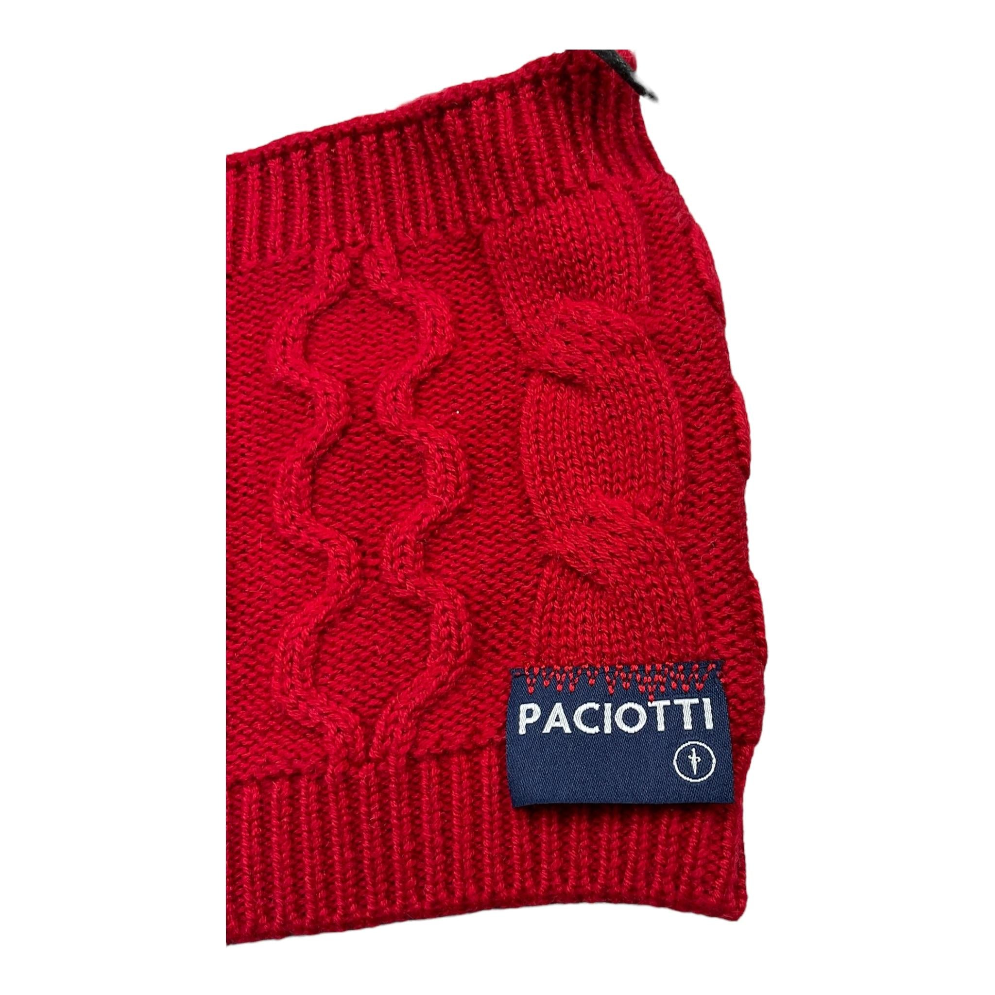 CESARE PACIOTTI collo tinta unita cn logo Rosso per Bambino CLP3320B ROSSO CESARE PACIOTTI