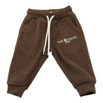 NEVER TOO pantalone tinta unita a costine con elastico in vita Marrone per Neonato NT2191N MARRONE NEVER TOO