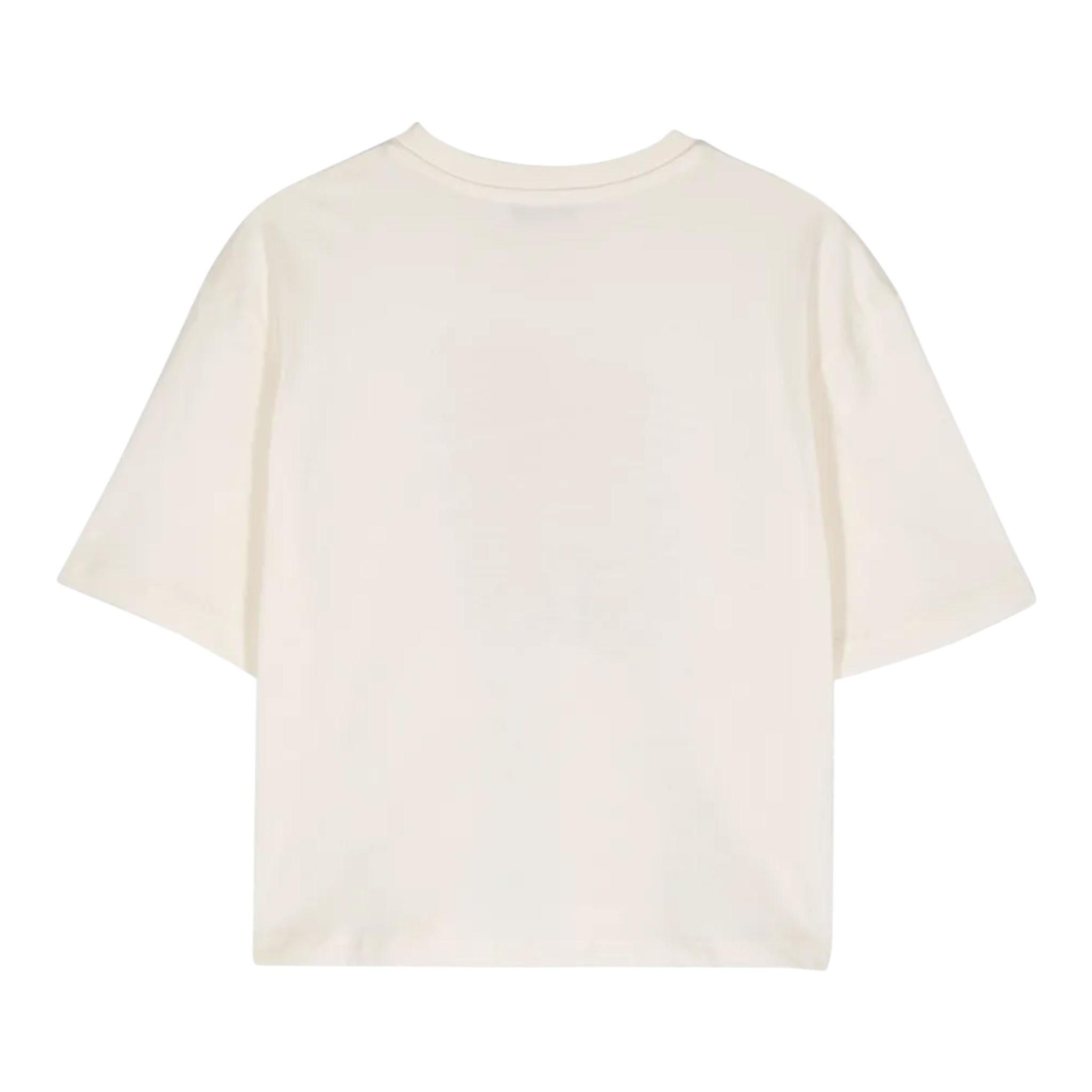 MSGM t-shirt tinta unita girocollo Panna per Bambina F4MSJGTH212 PANNA MSGM