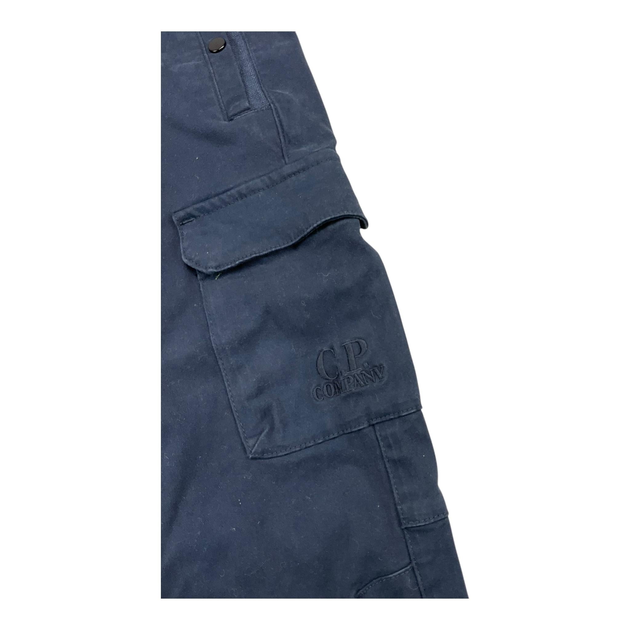 C.P. COMPANY pantalone tinta unita con elastico in vita Blu per Bambino CMP005 BLU C.P. COMPANY