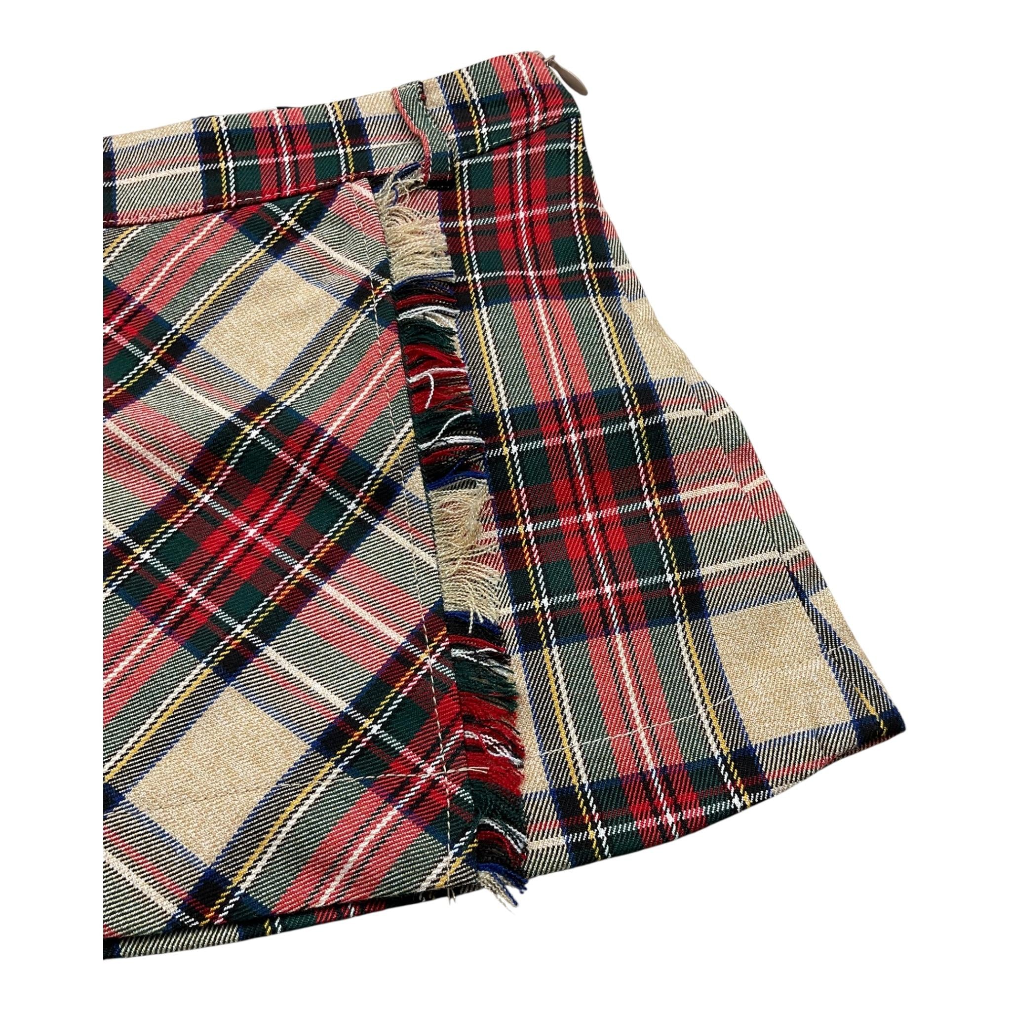 PICCOLA LUDO gonna stampa fantasia scozzese Beige per Bambina BS8WB062 BEIGE PICCOLA LUDO