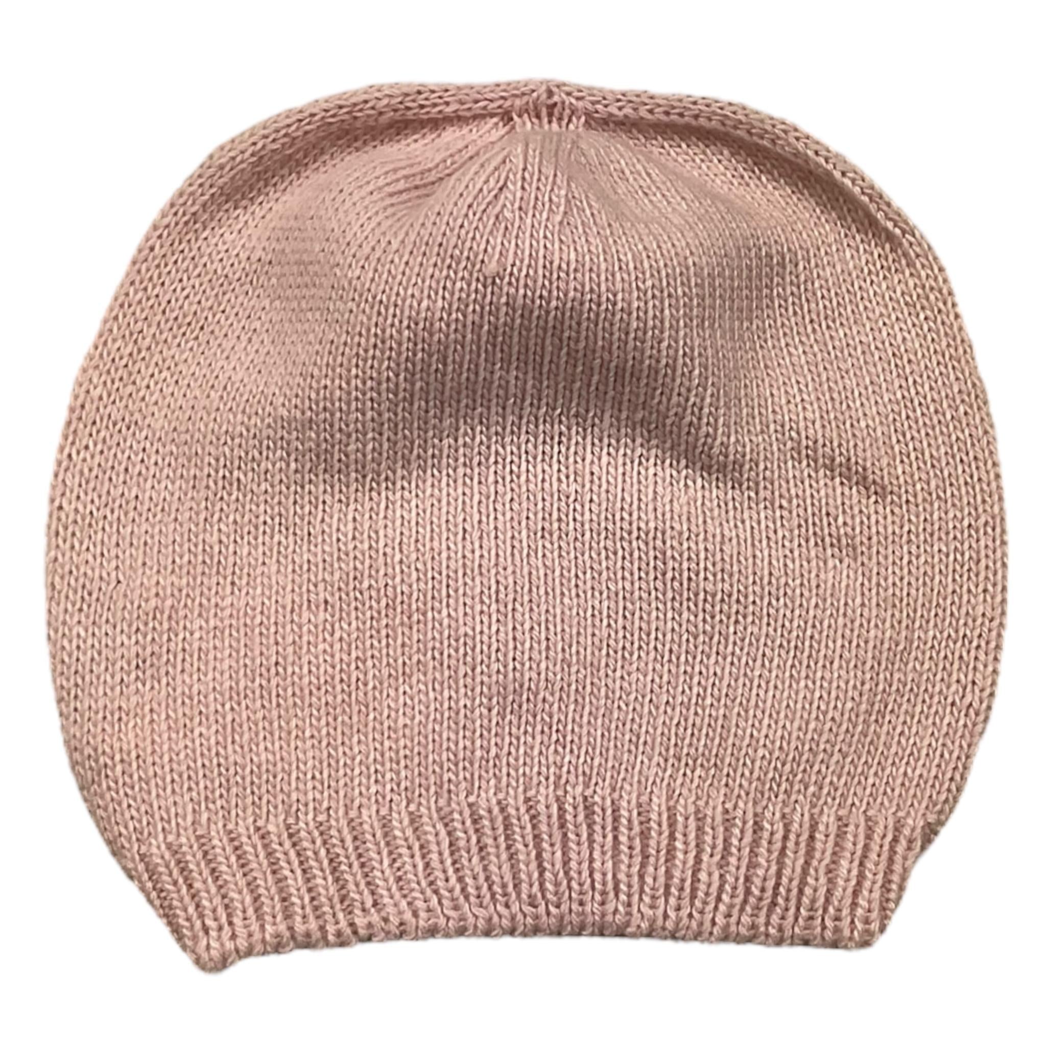 LE BEBE' cappello tinta unita con orso Rosa per Neonata LBG5935R ROSA LE BEBE'