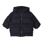 EMPORIO ARMANI giubbino tinta unita con cappuccio e loghi Blu per Neonato 6DHKJ3 BLU EMPORIO ARMANI