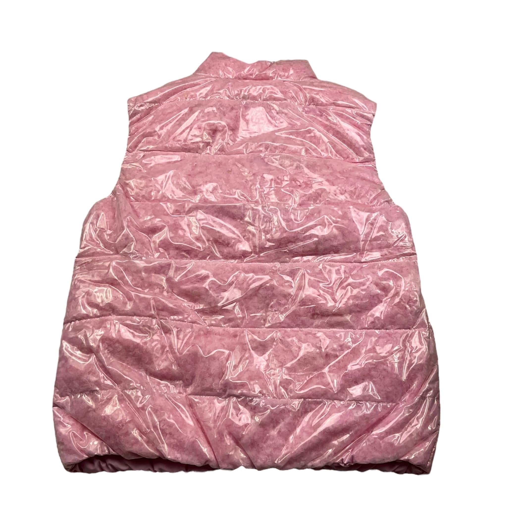 GOOSETECH smanicato tinta unita con zip in  contrasto Rosa per Bambina GST122114K00 ROSA GOOSETECH