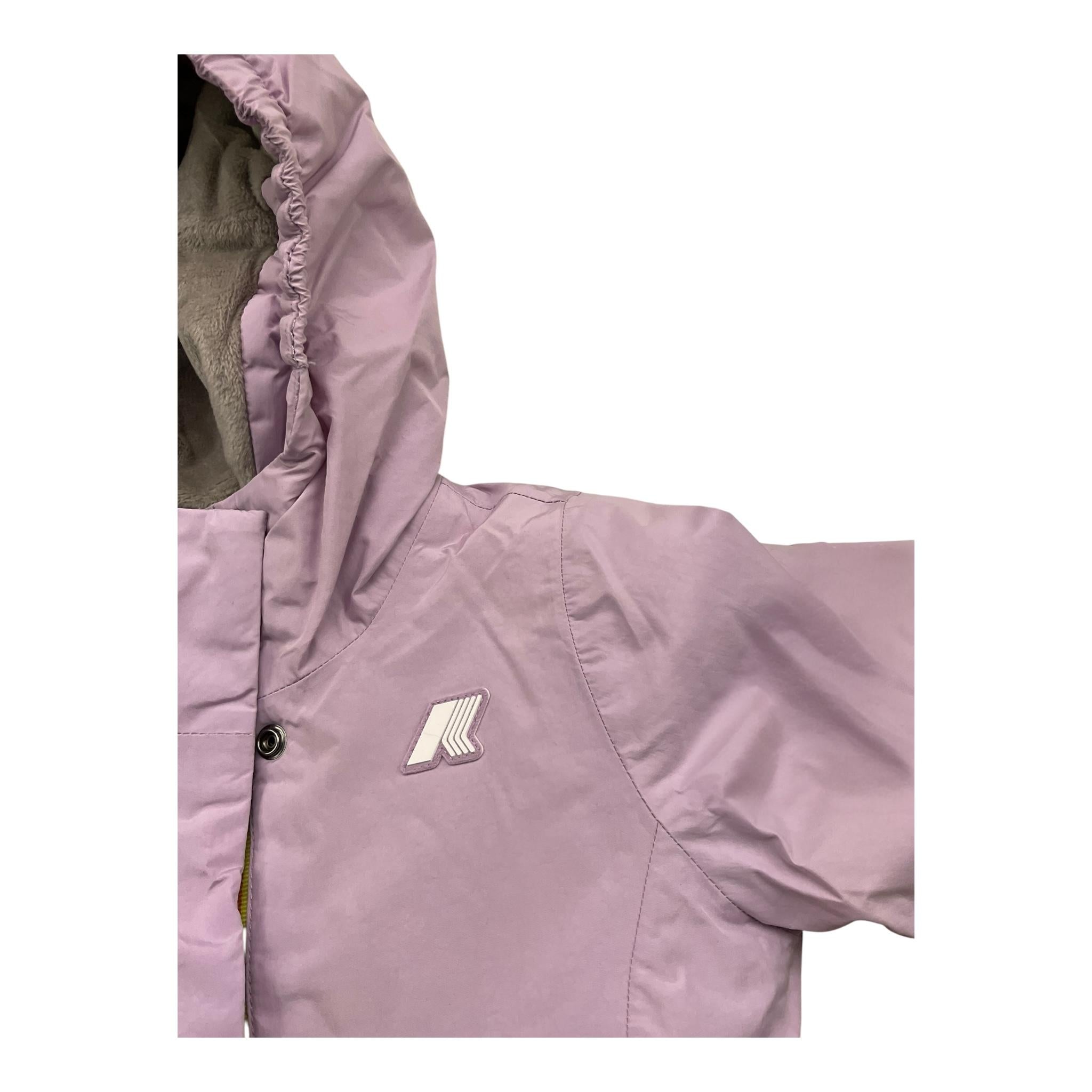 K-WAY giubbino tinta unita con cappuccio Lilla per Bambina K4137VWAXXX LILLA K-WAY
