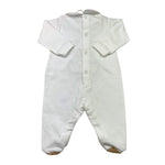 MARLU' tutina tinta unita con stampa Bianco per Neonato IB6114 BIANCO MARLU'