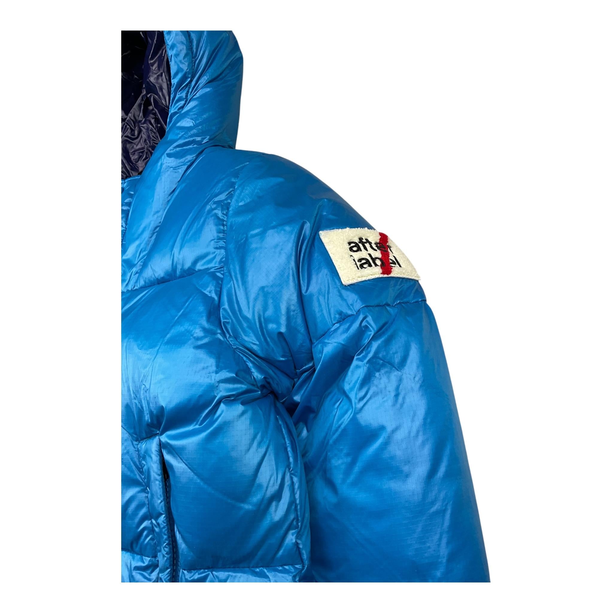 AFTER LABEL giubbino tinta unita con cappuccio Azzurro per Bambino 3431O00005 AZZURRO AFTER LABEL