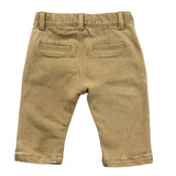 MOSCHINO pantalone tinta unita con logo Sabbia per Neonato MUP05L SABBIA MOSCHINO